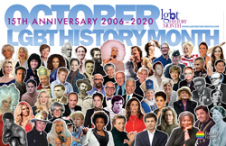 17x11 15th Anniversary LGBT History Month promotional poster