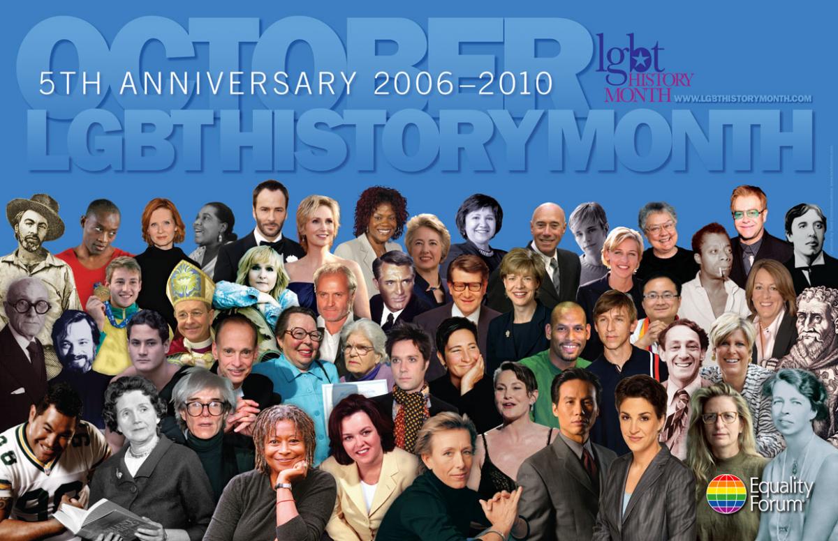 LGBT History Month 5th Anniversary Icon Poster